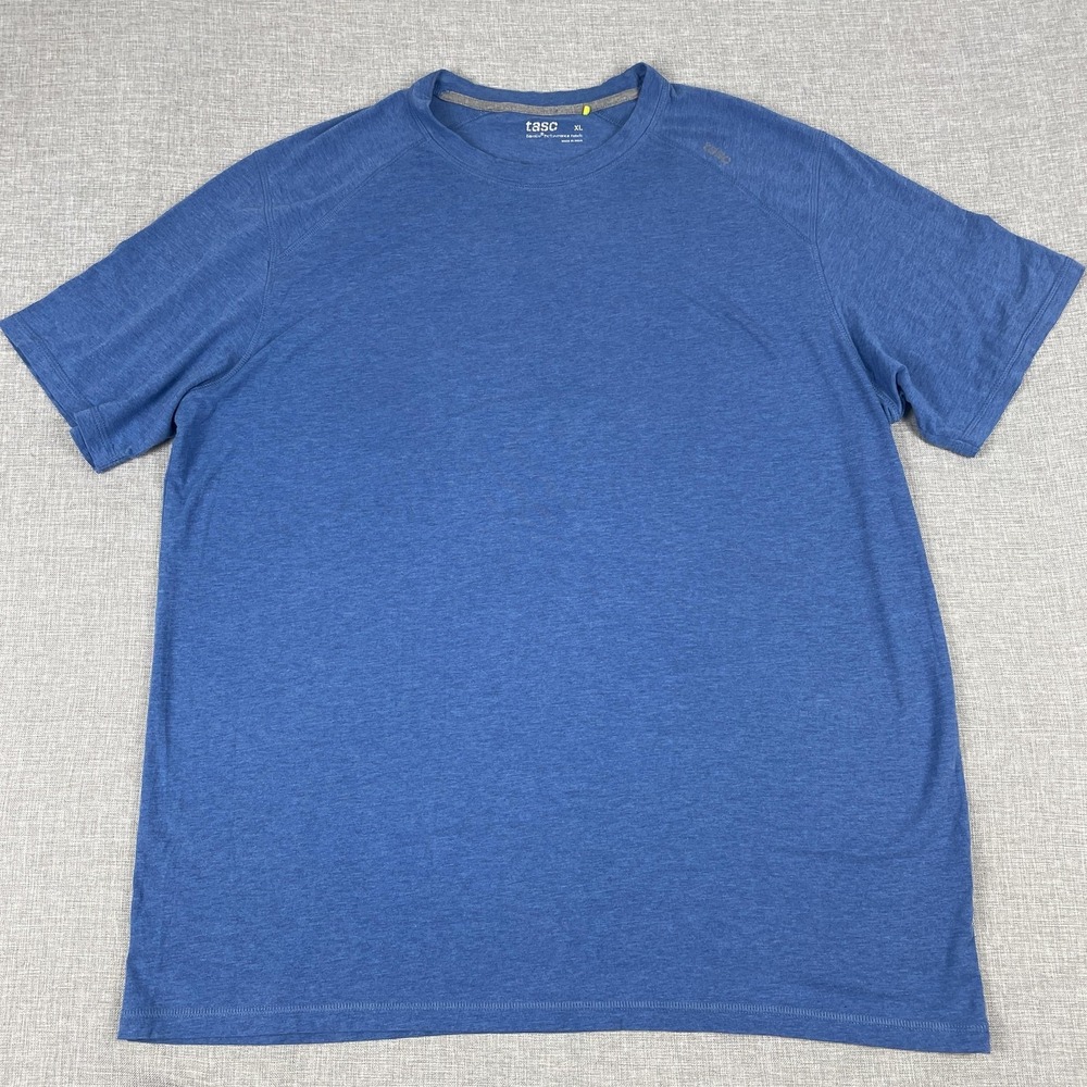 Tasc Performance Shirt Mens XL Blue Short Sleeve Crewneck Athletic Tee